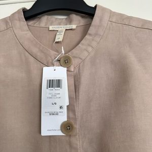 Eileen Fisher Stand Collar Tencel Jacket L NWT